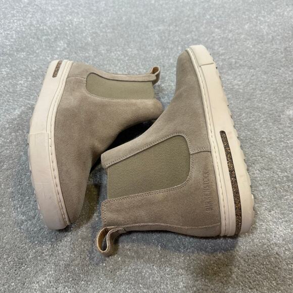 Birkenstock Store Return Bend Chelsea Boots Suede Taupe Womens 7 EU 38 Narrow - Picture 8 of 15